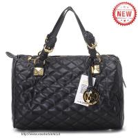 michael kors sloan gewatteerd groot zwart boekentassen Store Online mzf5o599